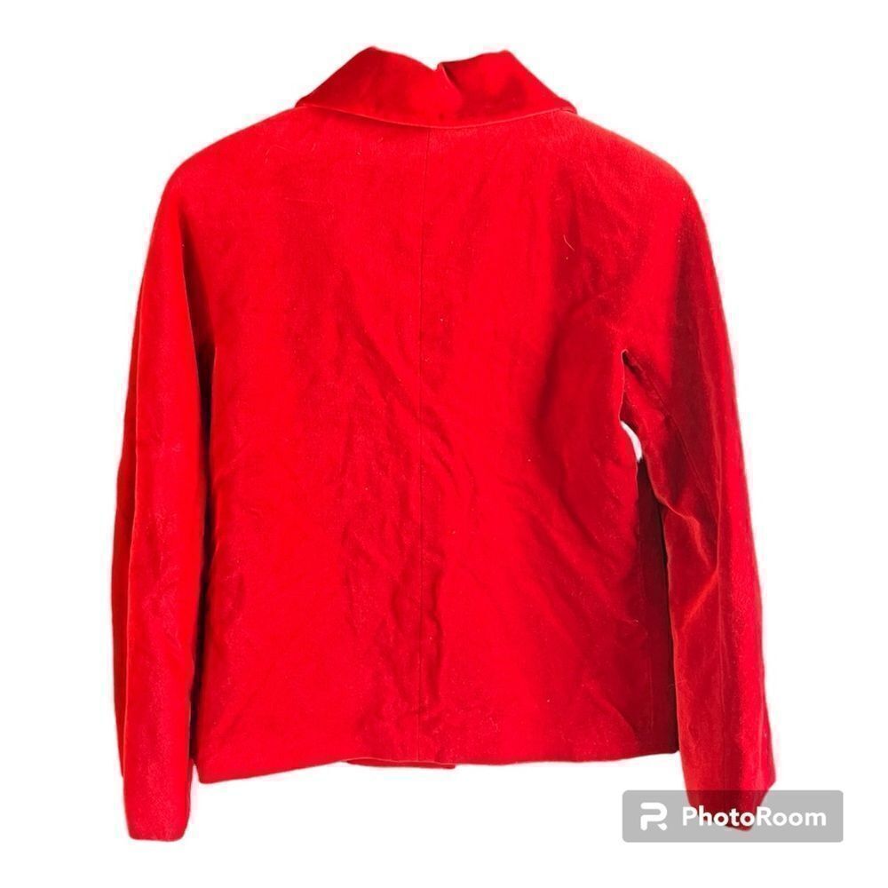 Women’s Talbots Orange Brushed Jacket Size 2 - Picture 2 of 5